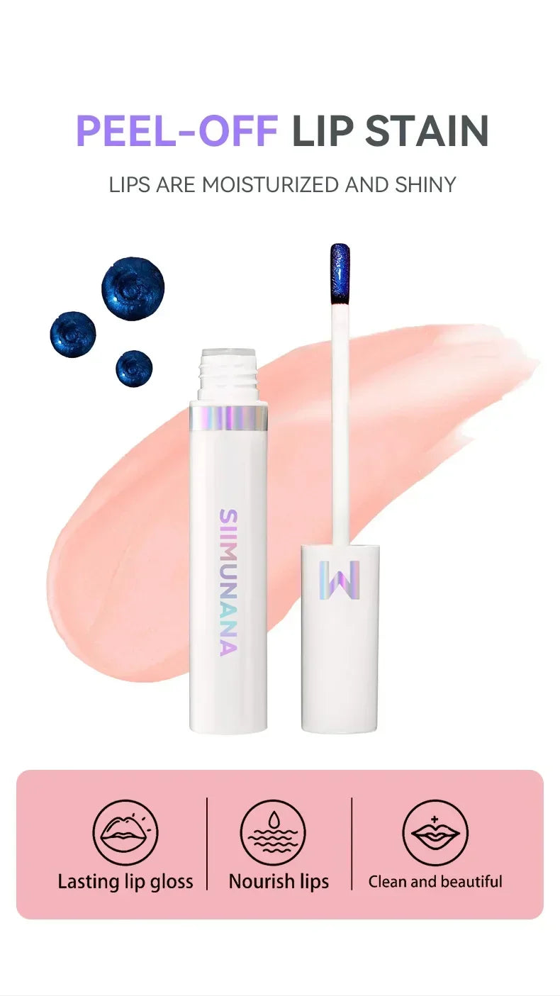 Wonder Blading Lip Stain Peel Off Proof Pink Tint Matte Finish Peel Off Lip Stain lip gloss