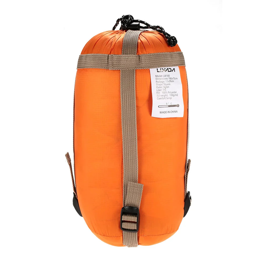 Lixada 190 * 75cm Outdoor Envelope Sleeping Bag Camping Travel Hiking Multifunction Ultra-light 680g