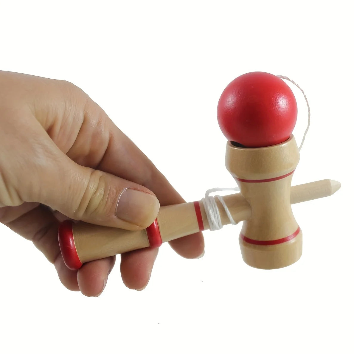 HypeHub Classic Wooden Kendama Toy – Japanese Catch Ball Skill Game