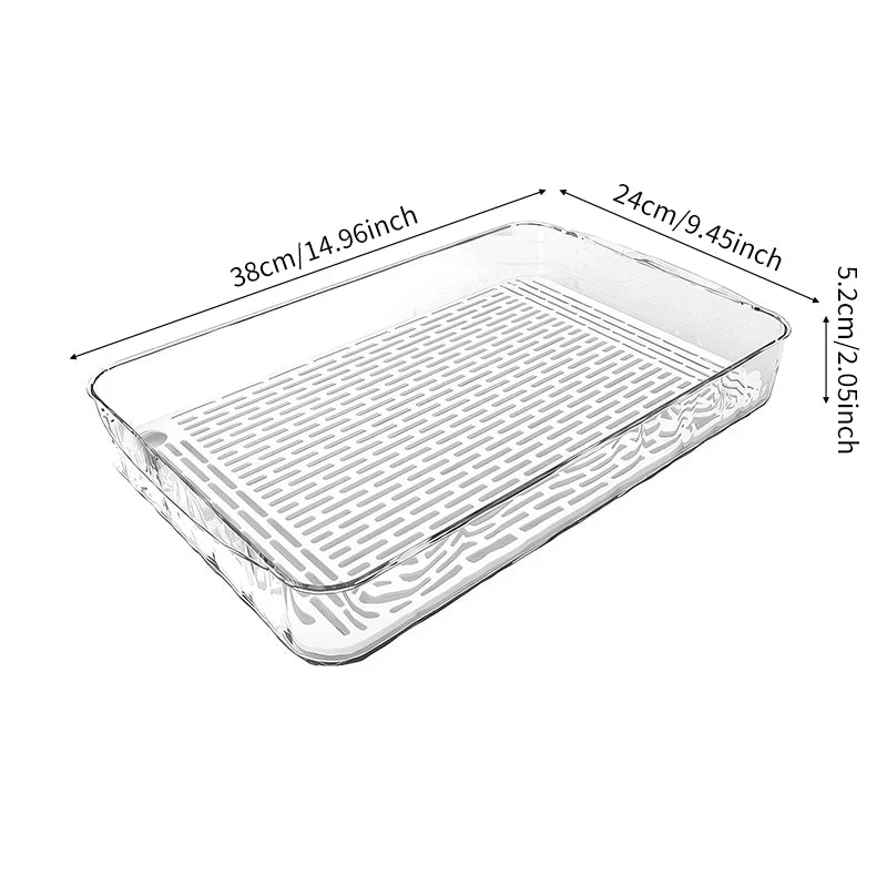 HypeHub Multi-functional PET Drain Storage Tray – Kitchen & Bathroom Organizer