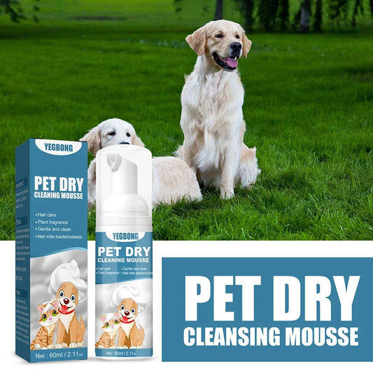 Alloet Waterless Pet Dry Shampoo – Dog & Cat No-Rinse Foam Cleaner