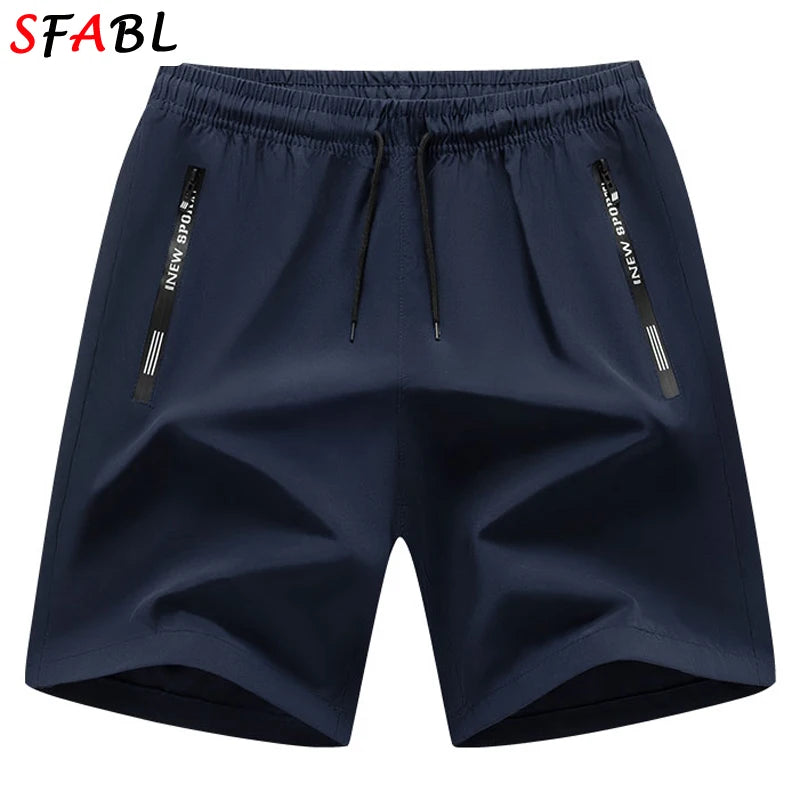 Quick-drying Shorts Men Board Short Pants Summer Breathable Sports Shorts Men Casual Elastic Running Gym Fitness Men's Shorts