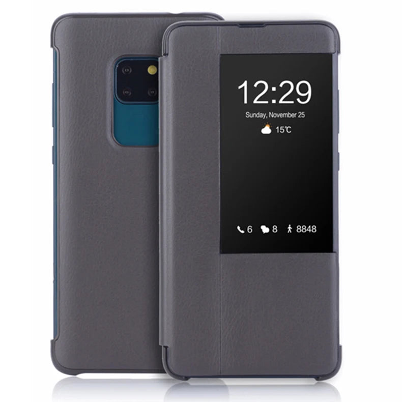 Asuwish PU Leather Flip Case for Huawei Mate 20/30 Pro – Smart View