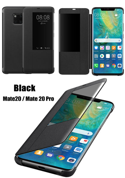 Asuwish PU Leather Flip Case for Huawei Mate 20/30 Pro – Smart View