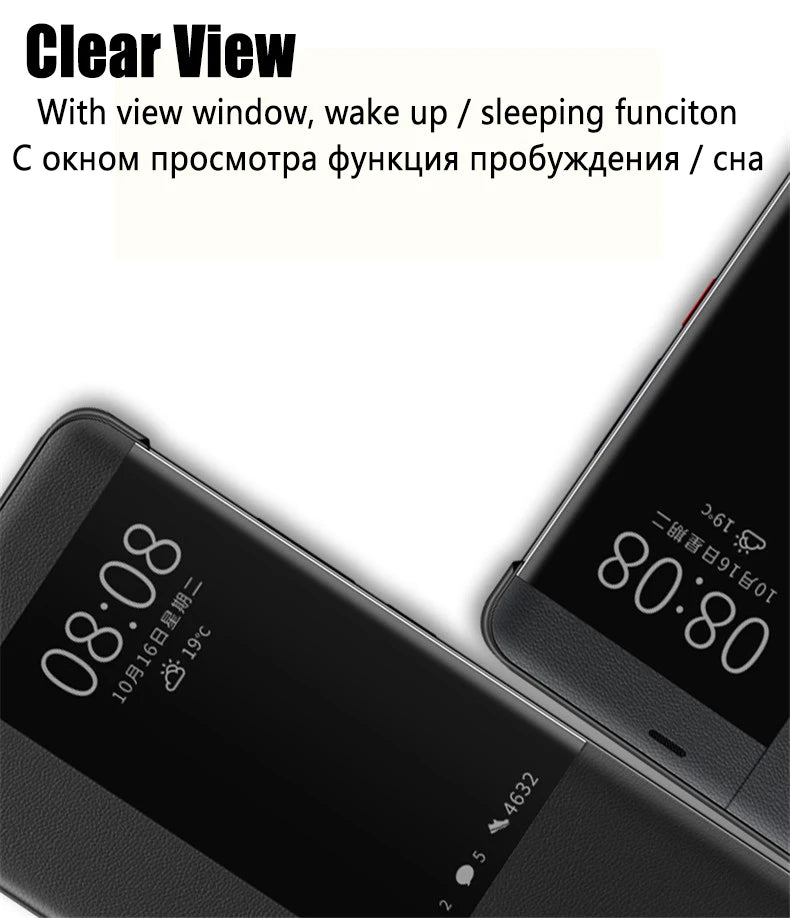 Asuwish PU Leather Flip Case for Huawei Mate 20/30 Pro – Smart View