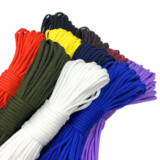 0.5/0.8/1.0/1.5/2.0/4mm 10yards DeepRed Rope Parachute Cord Lanyard Rope Climbing Camping Survival Equipment Paracord Bracelet