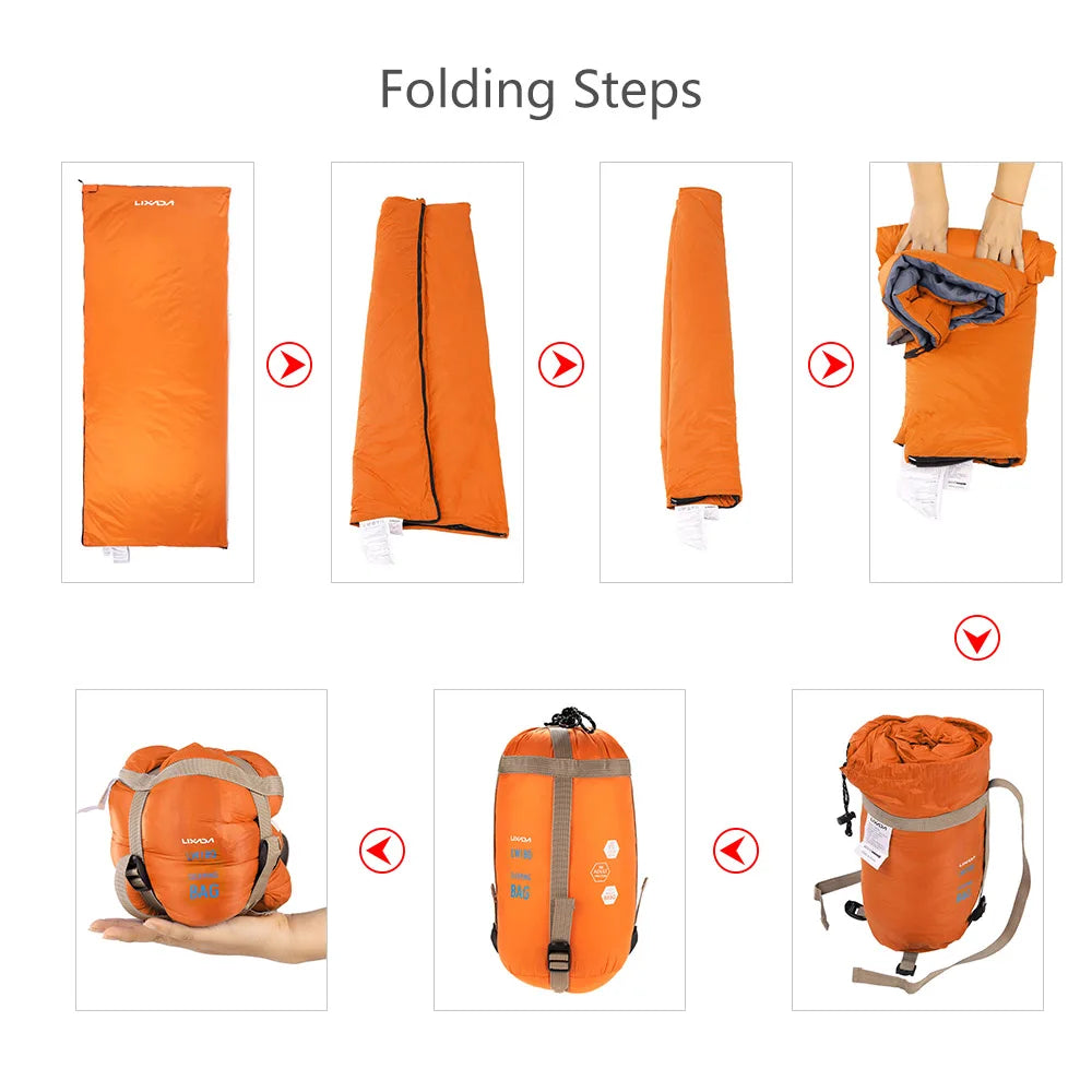 Lixada 190 * 75cm Outdoor Envelope Sleeping Bag Camping Travel Hiking Multifunction Ultra-light 680g