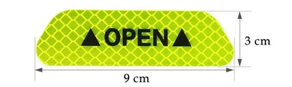 Reflective Car Door Sticker Safety Opening Warning Reflector Tape Decal Auto Car Accessories Exterior Interior Reflector Sticker