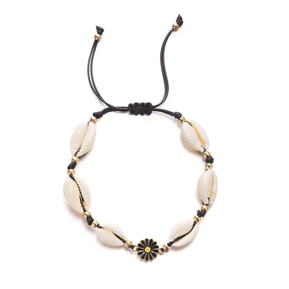 MOONBIFFY Bohemian Shell Bead Bracelet – Women's Ocean Star Turtle Woven