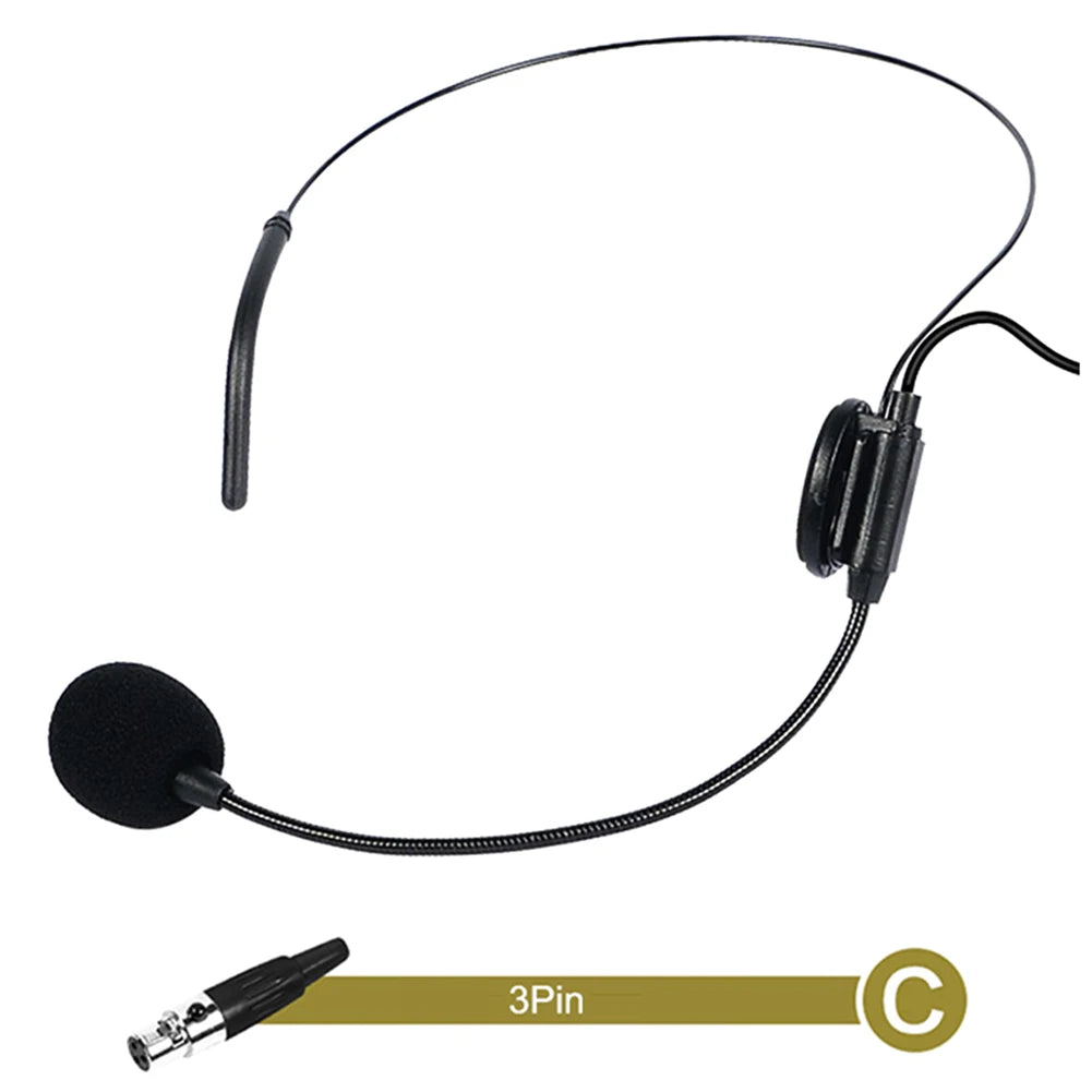 BAJEAL Wired Gooseneck Headset Microphone – 3.5mm for Speech & Teaching