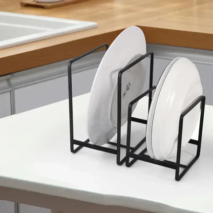 HypeHub Iron Wire Kitchen Cabinet Plate Storage Rack – Dish Drainer