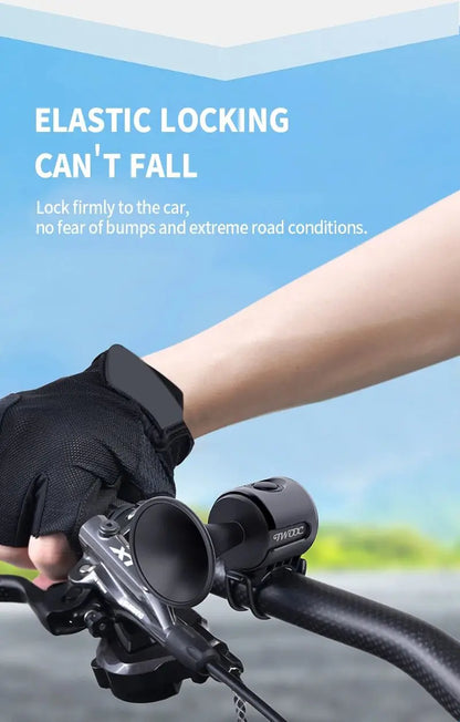 TWOOC 120dB Electric Bicycle Horn – Loud Warning for Road & MTB Bikes