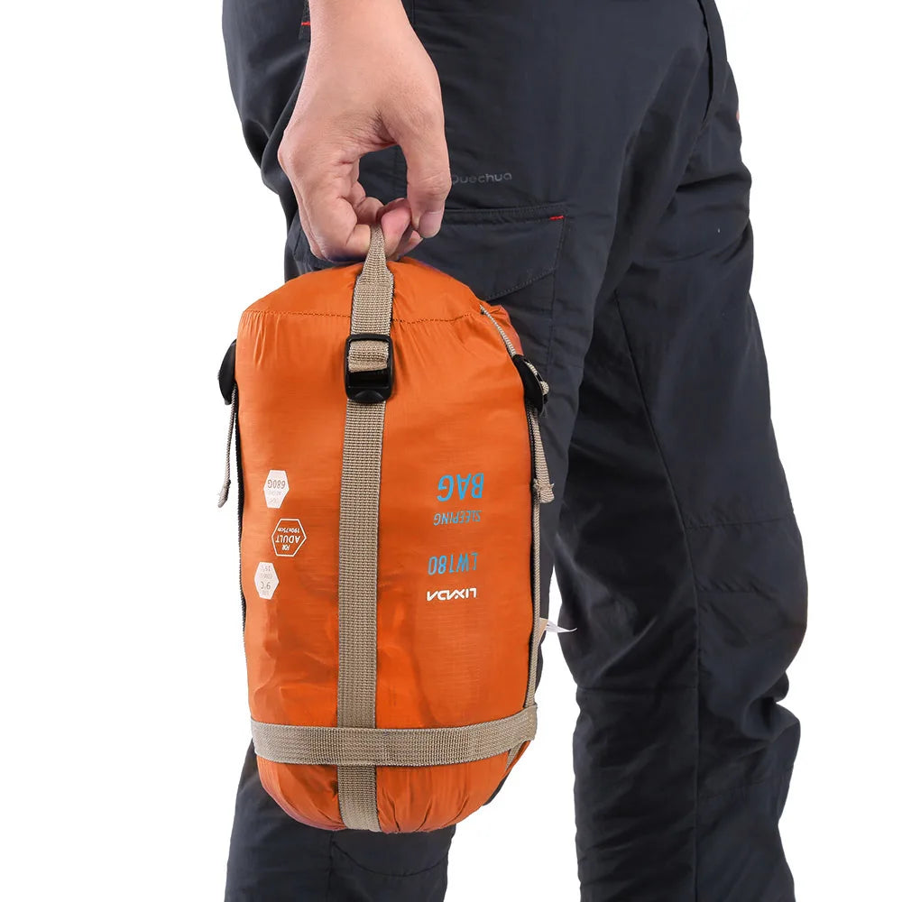 Lixada 190 * 75cm Outdoor Envelope Sleeping Bag Camping Travel Hiking Multifunction Ultra-light 680g