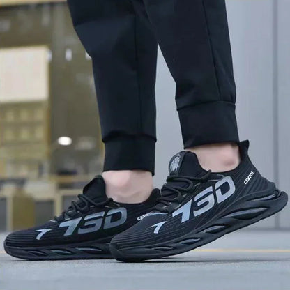 Men's Fashion Casual Slip On Sneakers Breathable Running Shoes Outdoor Walking Training Tennis Shoes Lightweight Comfortable