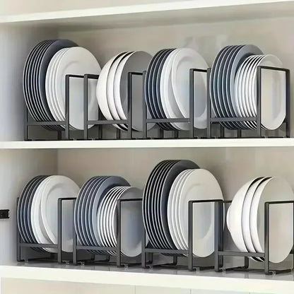 HypeHub Iron Wire Kitchen Cabinet Plate Storage Rack – Dish Drainer