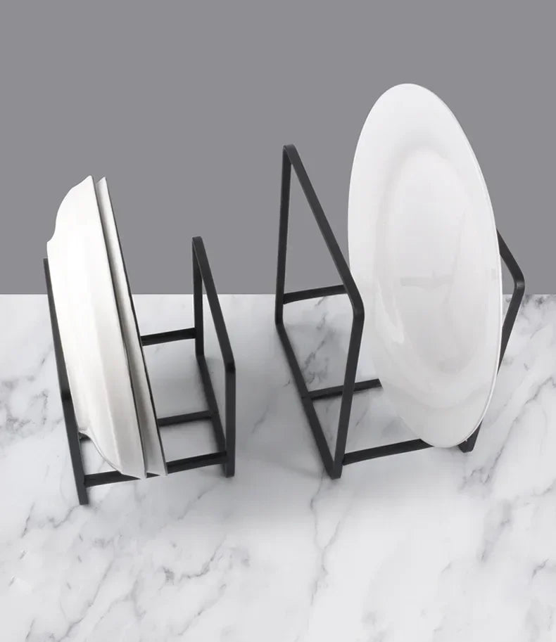 HypeHub Iron Wire Kitchen Cabinet Plate Storage Rack – Dish Drainer