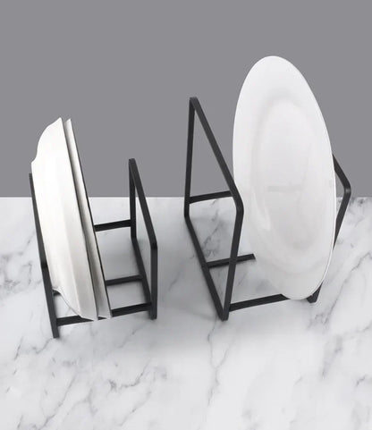 HypeHub Iron Wire Kitchen Cabinet Plate Storage Rack – Dish Drainer