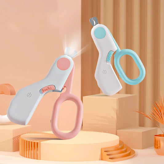 Booteely LED Pet Nail Clippers – Stainless Steel Dog & Cat Trimmer