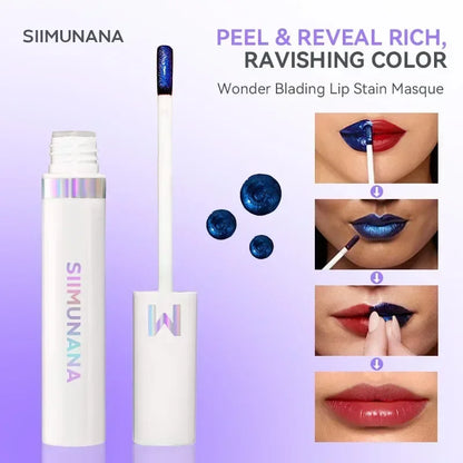 Wonder Blading Lip Stain Peel Off  Proof Pink Tint Matte Finish Peel Off Lip Stain lip gloss