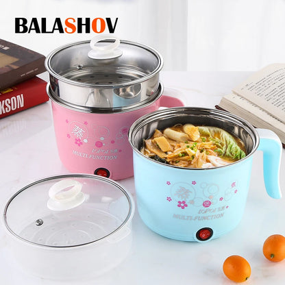 BALASHOV 1.8L Mini Electric Hot Pot – Multi-Cooker for 1-2 People