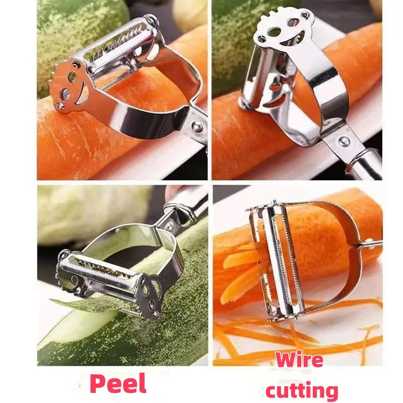 BOOMCOOL Stainless Steel Double Head Peeler – Multifunctional Kitchen Tool