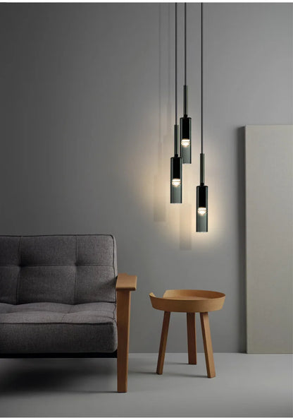 HypeHub Modern Black Glass Bottle Pendant Light – Kitchen Island E27