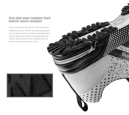 Men Sneakers Fashion Breathable Mesh Comfortable Black Sports Shoes Anti-Slip Outdoor Casual Running Mens Shoe Zapatillas Hombre
