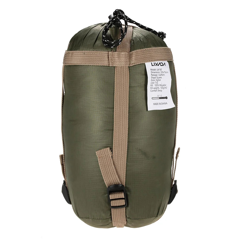 Lixada 190 * 75cm Outdoor Envelope Sleeping Bag Camping Travel Hiking Multifunction Ultra-light 680g