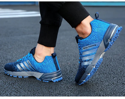 Men Sneakers Fashion Breathable Mesh Comfortable Black Sports Shoes Anti-Slip Outdoor Casual Running Mens Shoe Zapatillas Hombre