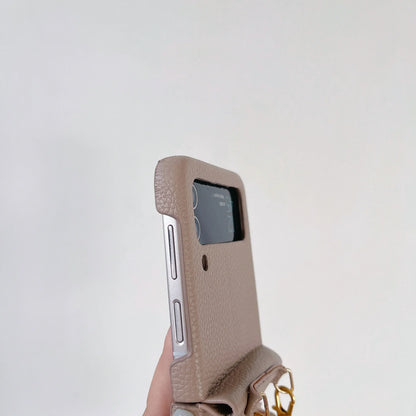 szHAIyu Crossbody PU Leather Phone Case for Samsung Galaxy Z Flip 6 5 4 3