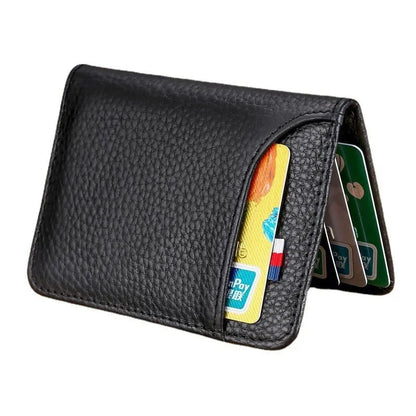 HypeHub Men's Slim Leather Wallet – Multi Card Holder & Coin Purse