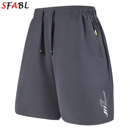 Quick-drying Shorts Men Board Short Pants Summer Breathable Sports Shorts Men Casual Elastic Running Gym Fitness Men's Shorts