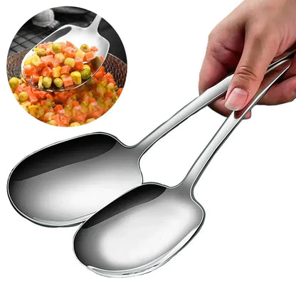 HypeHub Large Stainless Steel Soup Spoon – Long Handle Kitchen Utensil
