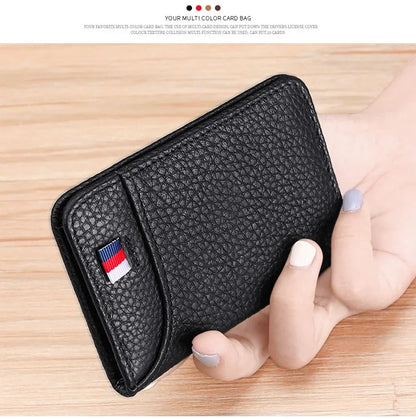 HypeHub Men's Slim Leather Wallet – Multi Card Holder & Coin Purse