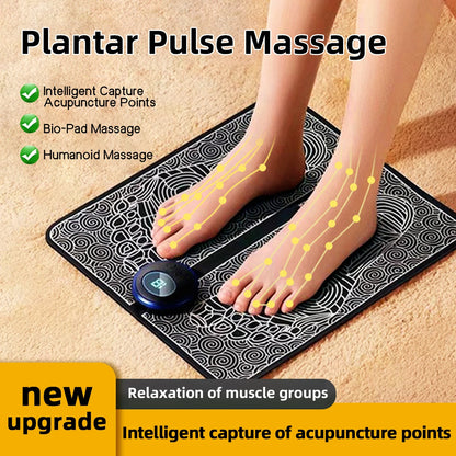 3PCS Home Massager Set EMS Foot Therapy Massager Multi-function Electronic Massage Pen to Relieve Shoulder Neck Waist Back Pain