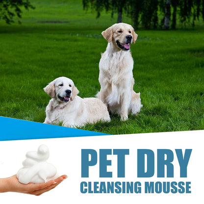 Portable Dog Dry Cleaning Shampoo Great Smelling Cat Dry Shampoo Deodorant No Rinse Cleaner for Pet Outdoor Travel Bath Supplies