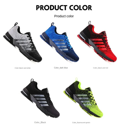 Men Sneakers Fashion Breathable Mesh Comfortable Black Sports Shoes Anti-Slip Outdoor Casual Running Mens Shoe Zapatillas Hombre