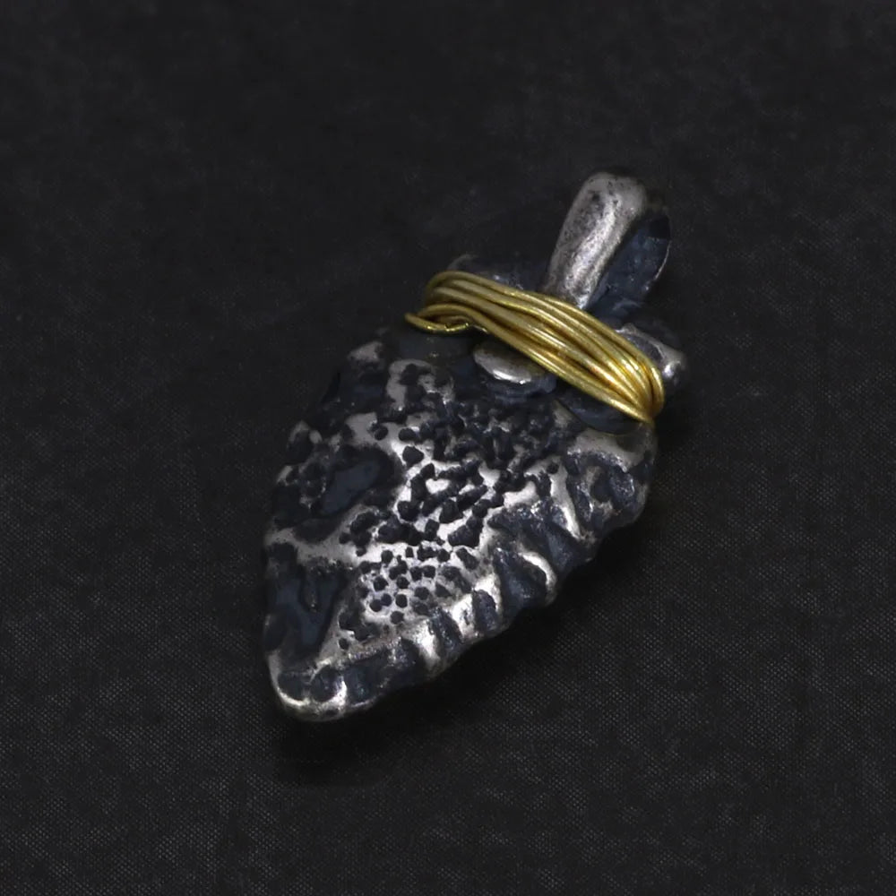 GQTorch Sterling Silver Viking Spearhead Pendant – Handcrafted Charm