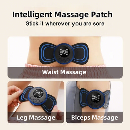 3PCS Home Massager Set EMS Foot Therapy Massager Multi-function Electronic Massage Pen to Relieve Shoulder Neck Waist Back Pain