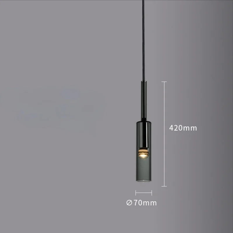 HypeHub Modern Black Glass Bottle Pendant Light – Kitchen Island E27