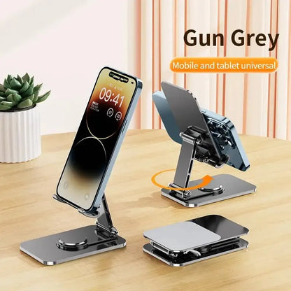 VIKEFON Universal Aluminum Alloy Foldable Phone & Tablet Stand – Adjustable