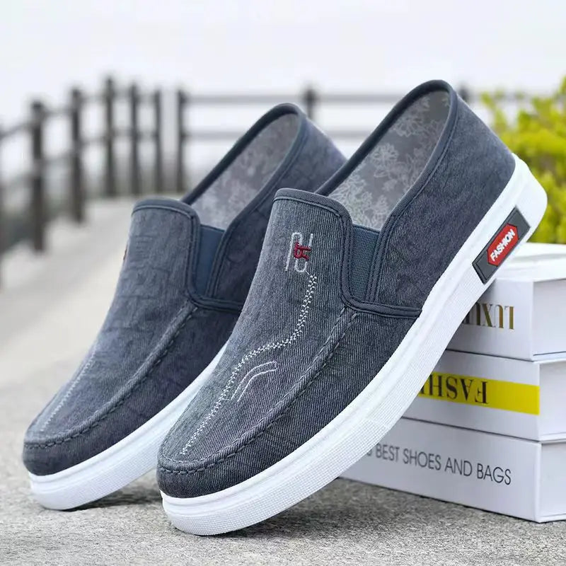 2025 New Fashion Men's Versatile Casual Shoes Comfortable Leisure Lazy Person Work Shoes Outdoor Anti-slip Casual Sports Shoes