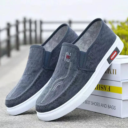 2025 New Fashion Men's Versatile Casual Shoes Comfortable Leisure Lazy Person Work Shoes Outdoor Anti-slip Casual Sports Shoes
