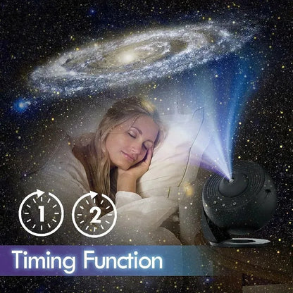 Galaxy Projector for Bedroom, HD Image Star Projector Galaxy Light Adjustable Knob, 13 Film Discs Planetarium Projector for Kids