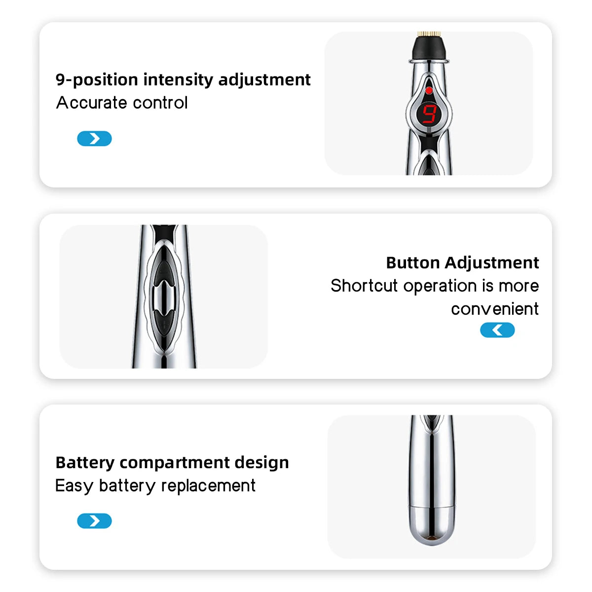 3PCS Home Massager Set EMS Foot Therapy Massager Multi-function Electronic Massage Pen to Relieve Shoulder Neck Waist Back Pain