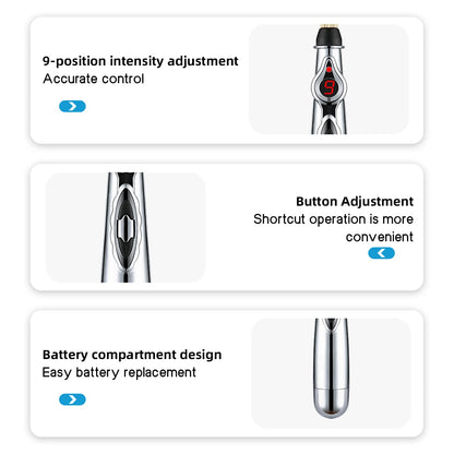 3PCS Home Massager Set EMS Foot Therapy Massager Multi-function Electronic Massage Pen to Relieve Shoulder Neck Waist Back Pain