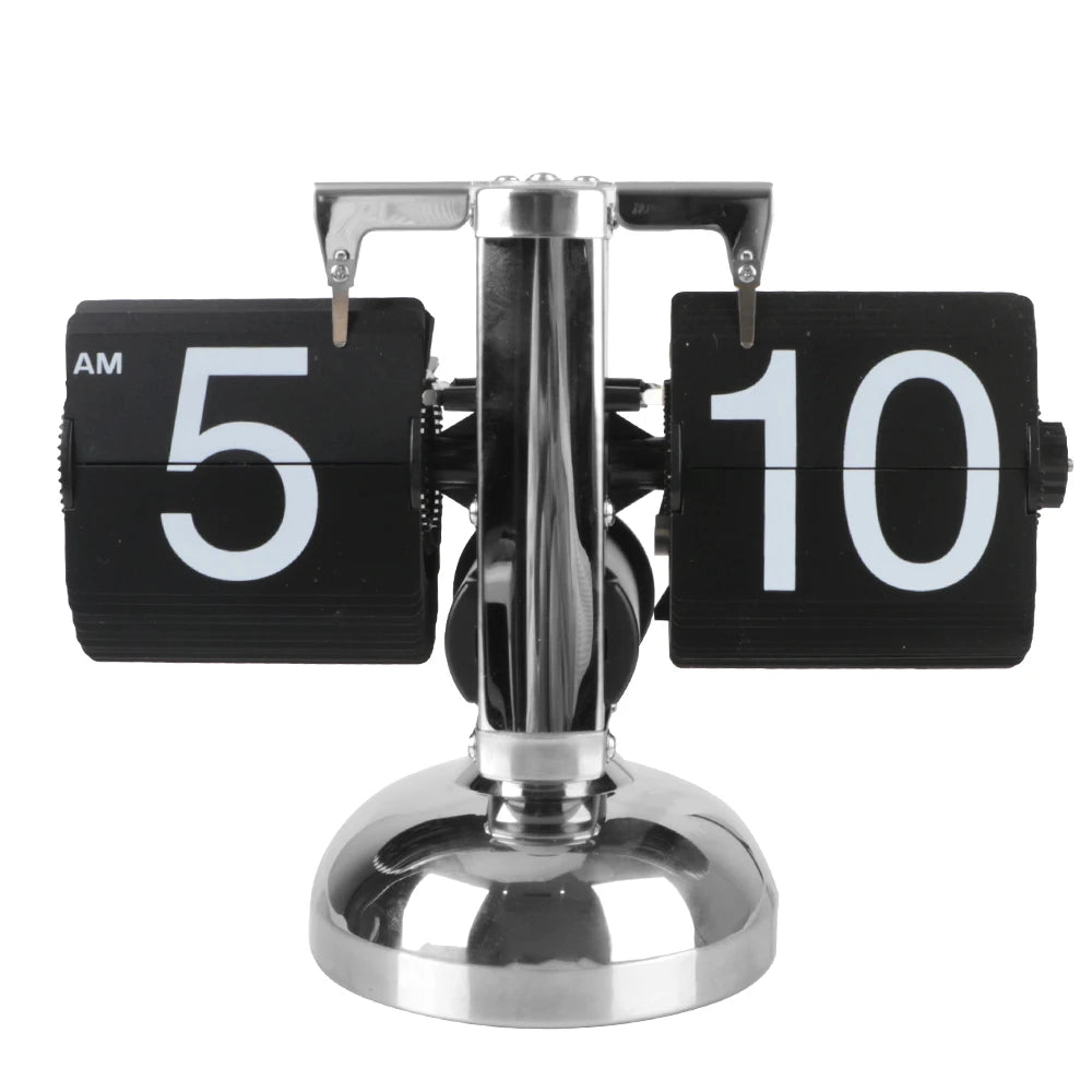 Desktop Clock Auto Flip Flip Internal Gear Operated Home Decors Digital Clock Retro Flip Clock Operated Quartz Clock