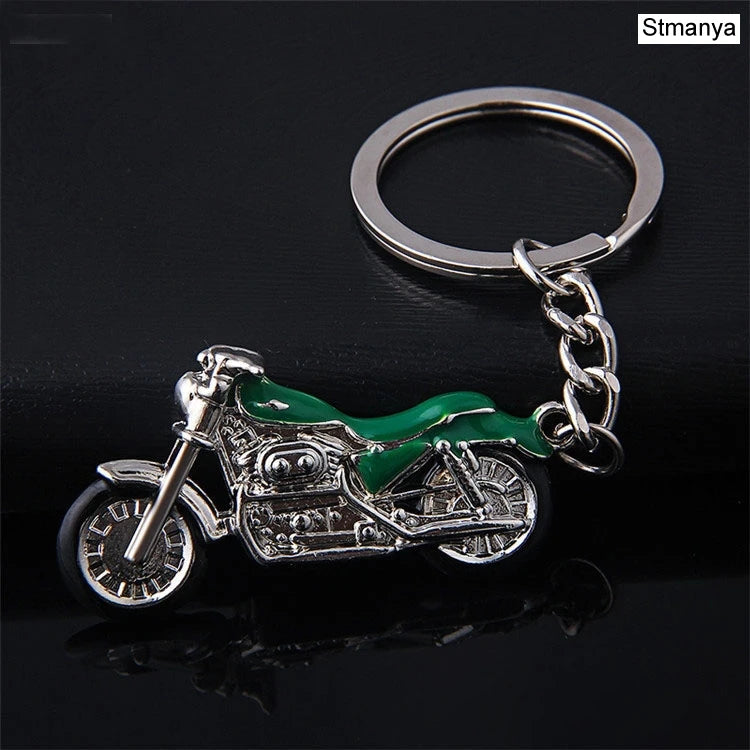 Stmanya Motorcycle Keychain – Metal Car Key Ring Charm – Trendy 3D Crafts