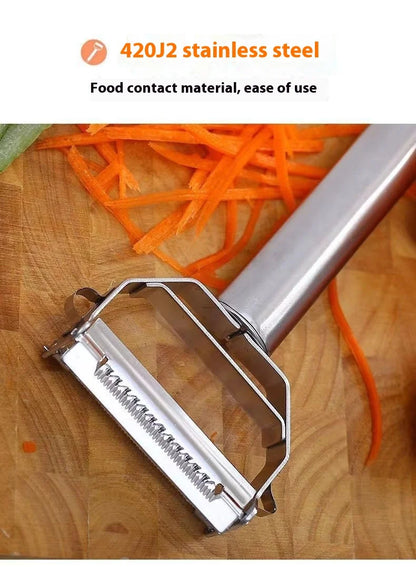 BOOMCOOL Stainless Steel Double Head Peeler – Multifunctional Kitchen Tool