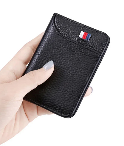HypeHub Men's Slim Leather Wallet – Multi Card Holder & Coin Purse